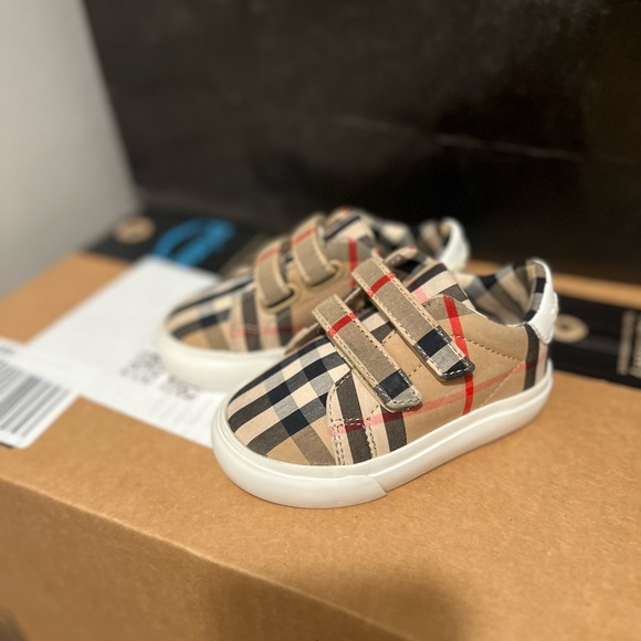 Burberry Shoes Burberry Kids Vintage Check Canvas Shoes Poshmark